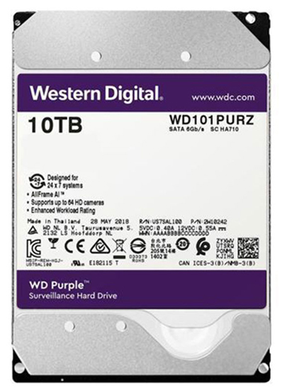 Жесткий диск WD Purple 10 TB (WD101PURZ)