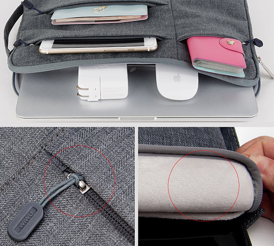 Сумка WIWU Pocket Sleeve MacBook 15 Grey