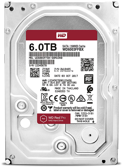 Жесткий диск WD Red Pro 6 TB (WD6003FFBX)